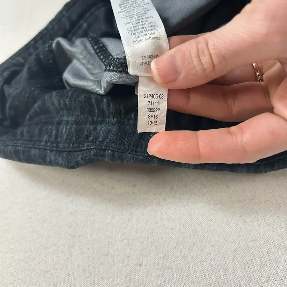 Athleta Wide Waist Mesh Inserts Zip Pockets Women’s S Small Capri Crop Low Rise